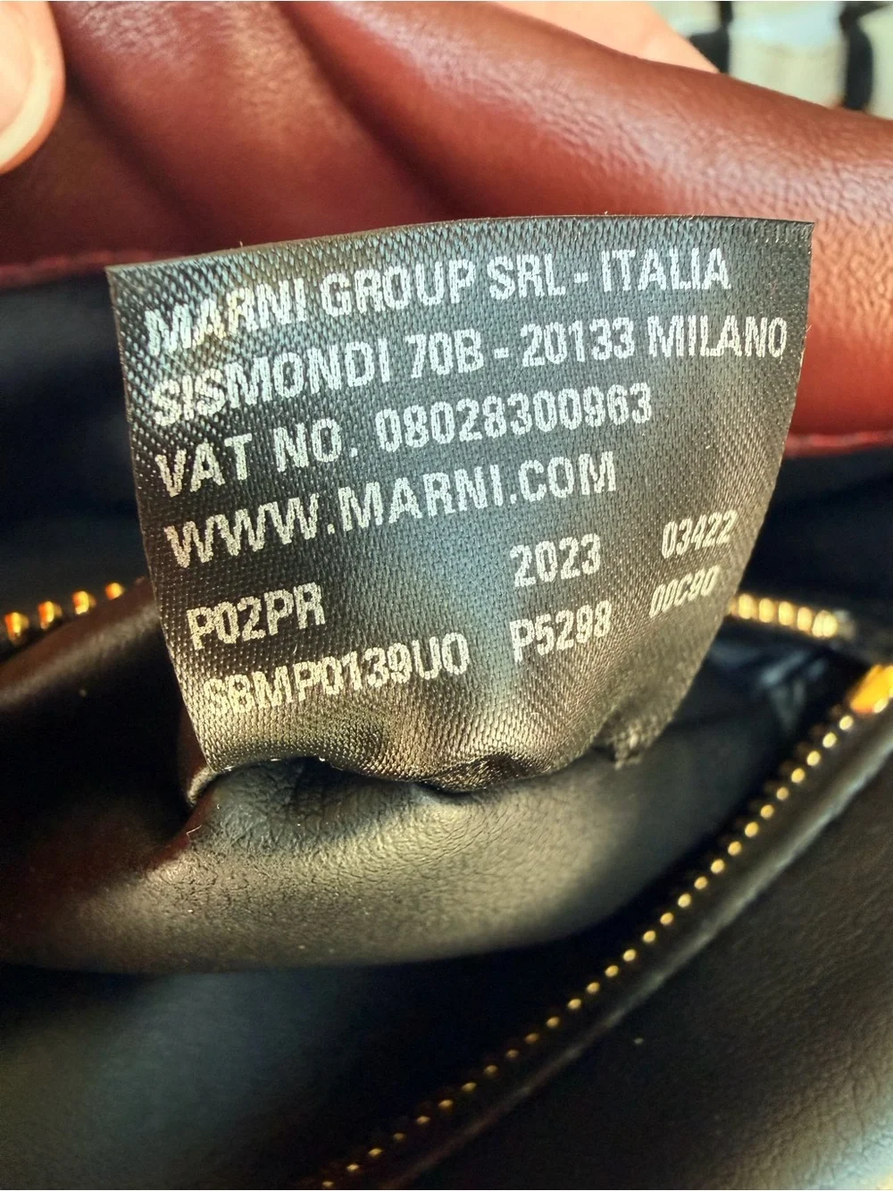 Marni refined burgundy